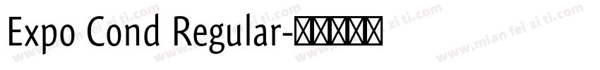Expo Cond Regular字体转换